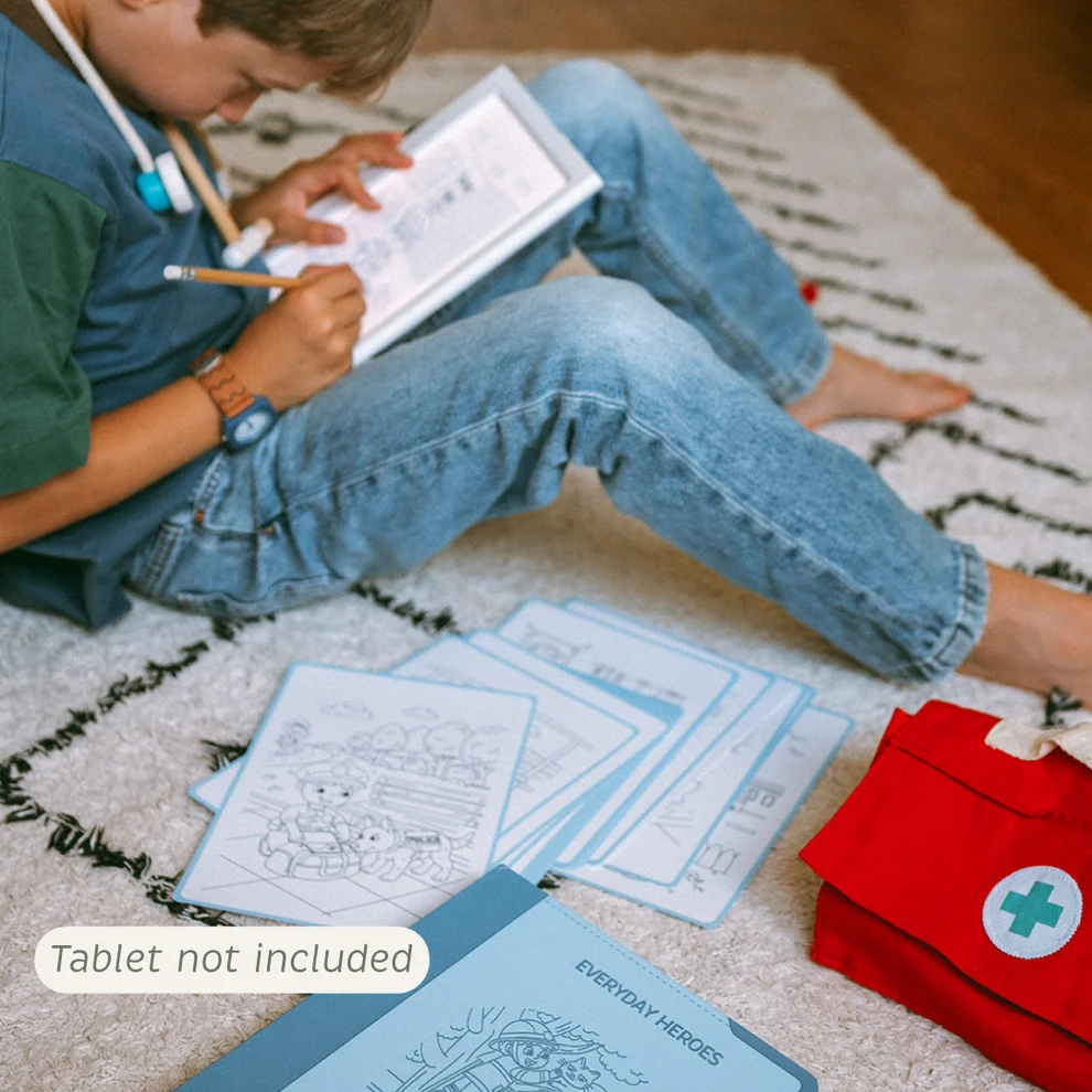 Kidywolf | Kidydraw Pad Refill 'Everyday heroes' 6+ - Afbeelding 7