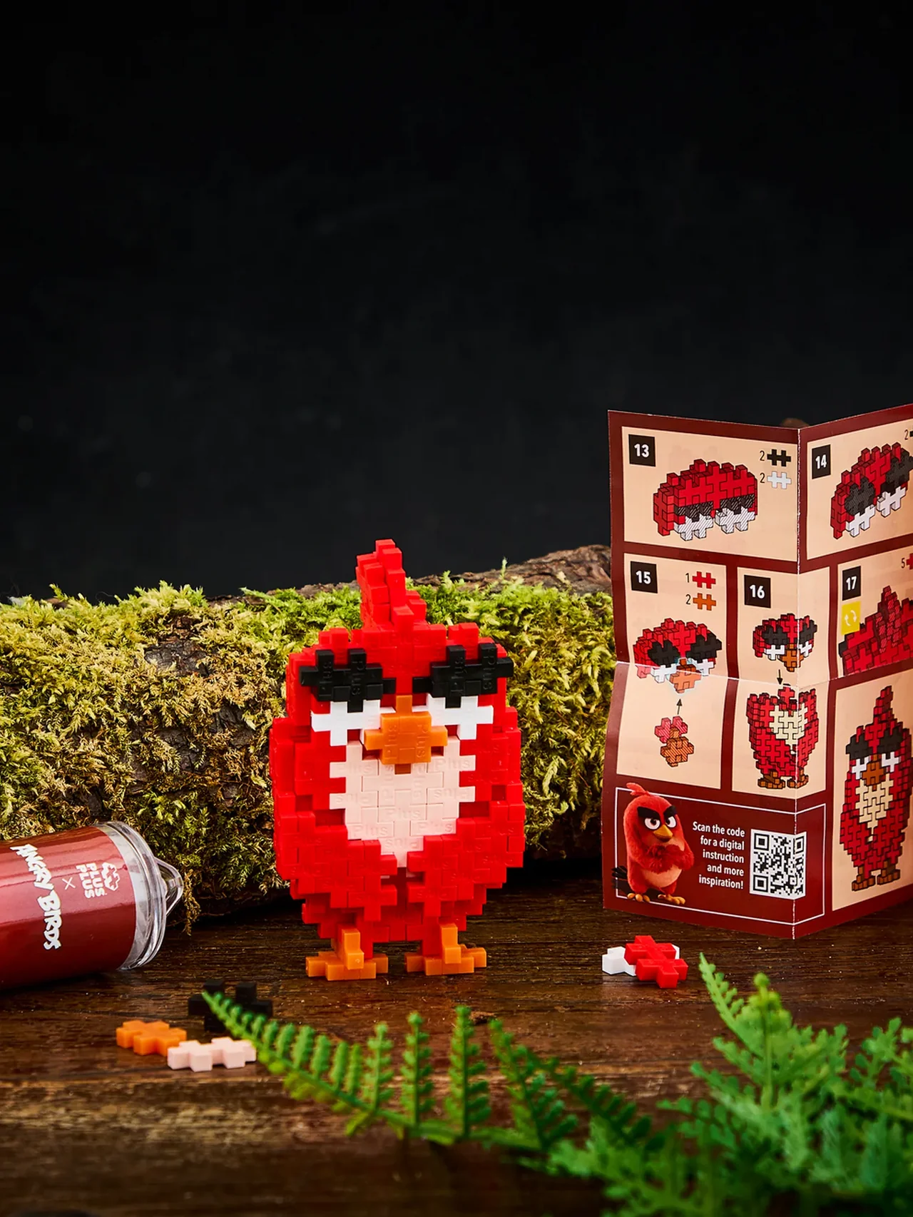 Plus-Plus | Tube Angry Birds - Red 110 stuks - Afbeelding 4
