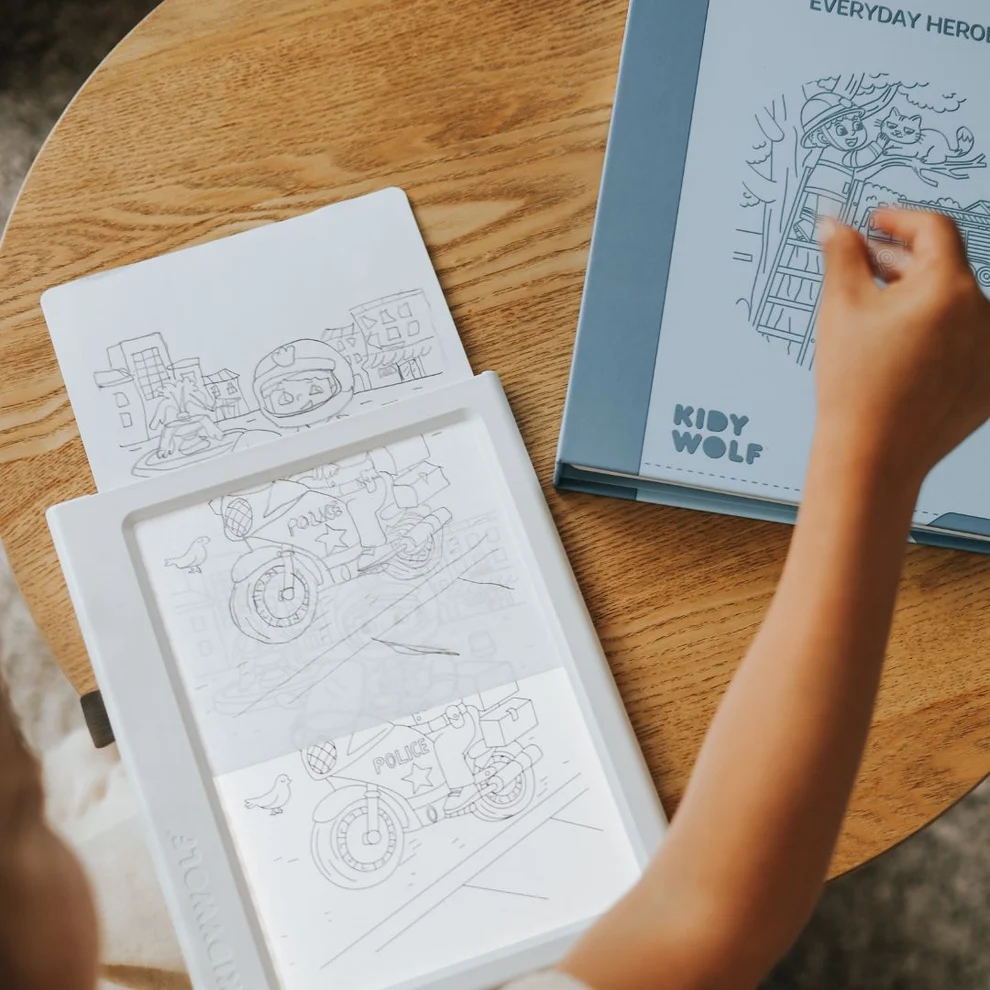 Kidywolf | Kidydraw Pad Refill 'Everyday heroes' 6+ - Afbeelding 4