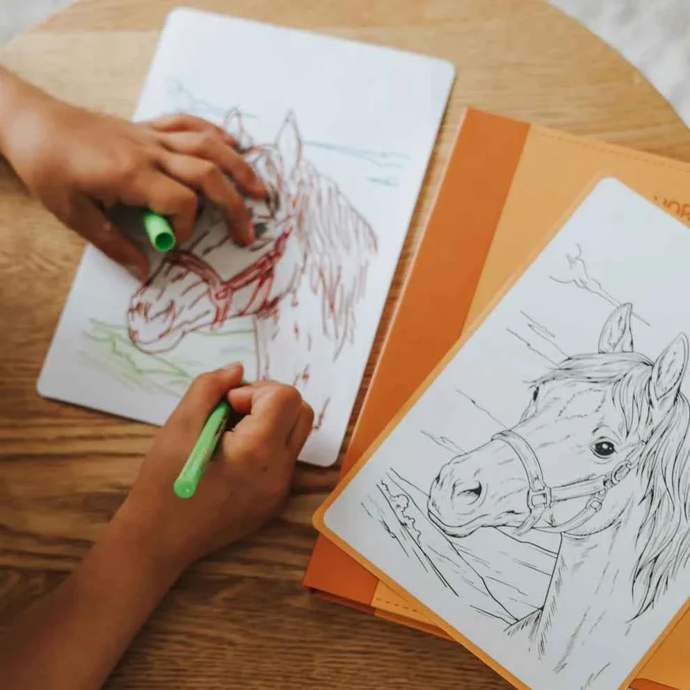 Kidywolf | Kidydraw Pad Refill ‘Horses’ 8+ - Afbeelding 5