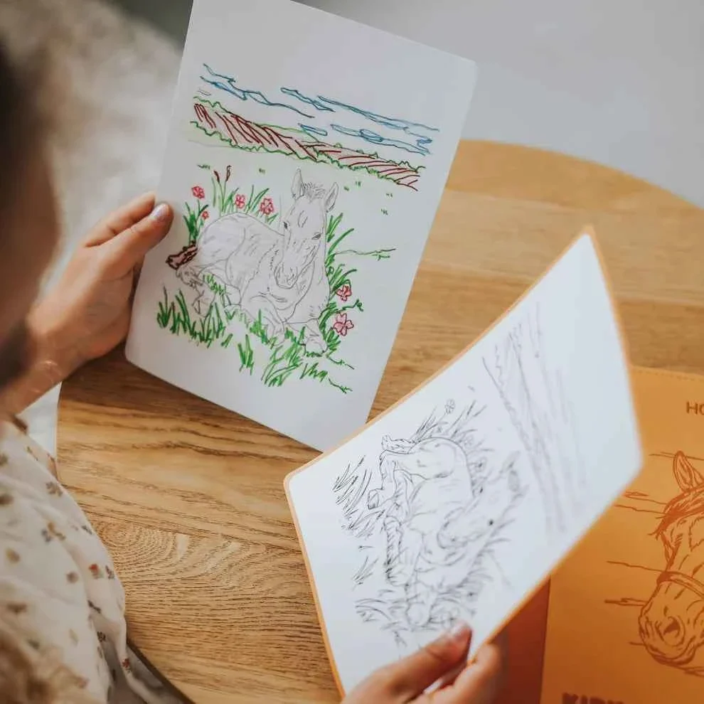 Kidywolf | Kidydraw Pad Refill ‘Horses’ 8+ - Afbeelding 4