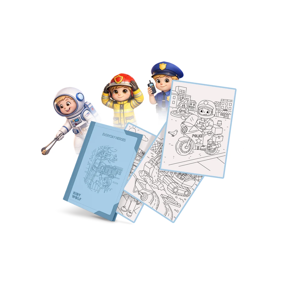 Kidywolf | Kidydraw Pad Refill 'Everyday heroes' 6+