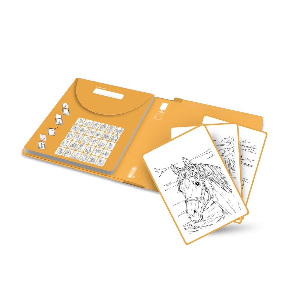 Kidywolf | Kidydraw Pad Refill ‘Horses’ 8+ - Afbeelding 2