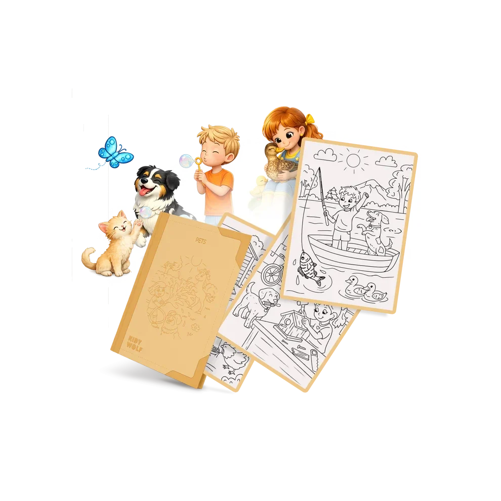 Kidywolf | Kidydraw Pad Refill ‘Pets’ 6+