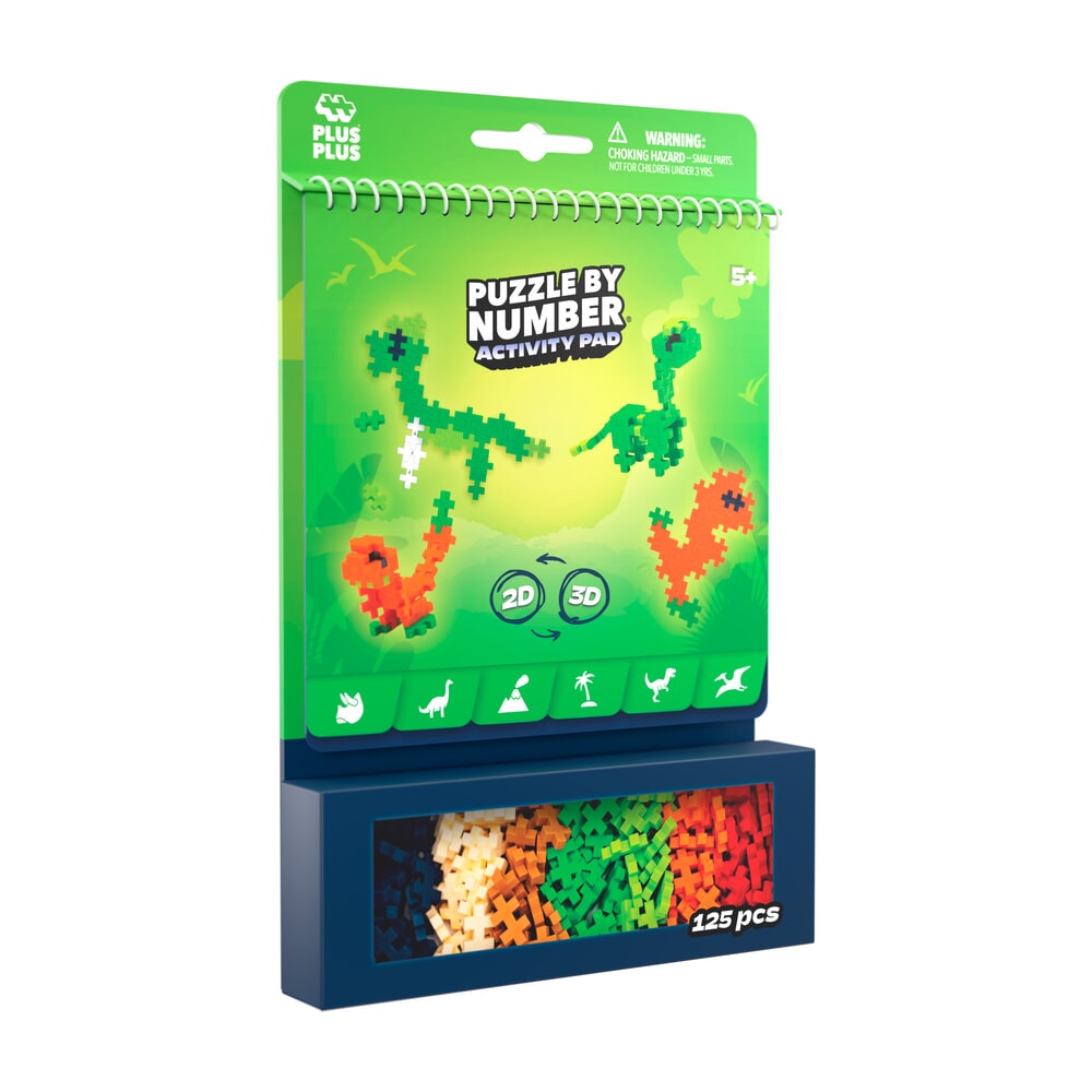 Plus-Plus | Activity Pad – Dinosaurs - Afbeelding 2