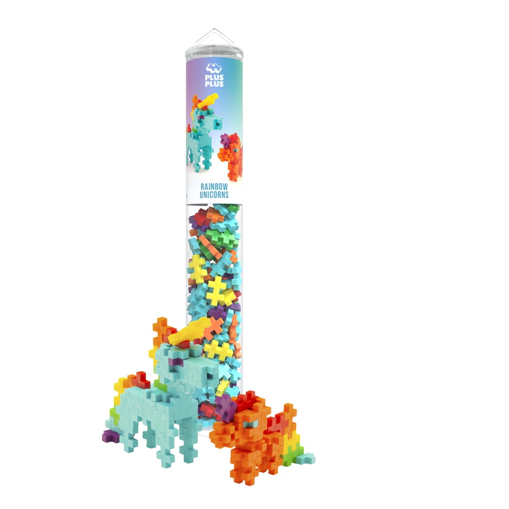 Plus-Plus | Tube Rainbow Unicorns 100 stuks