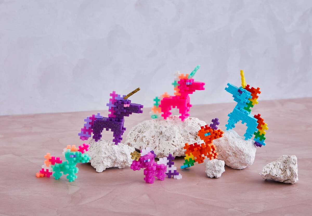 Plus-Plus | Tube Rainbow Unicorns 100 stuks - Afbeelding 3