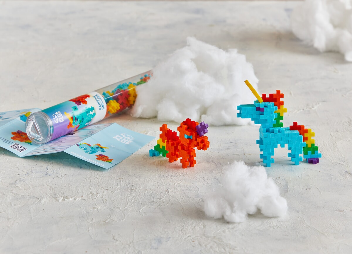 Plus-Plus | Tube Rainbow Unicorns 100 stuks - Afbeelding 4