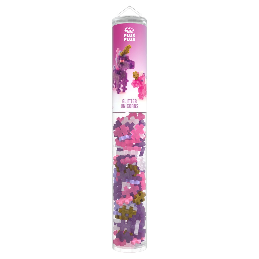 Plus-Plus | Tube Glitter Unicorns 100 stuks - Afbeelding 4