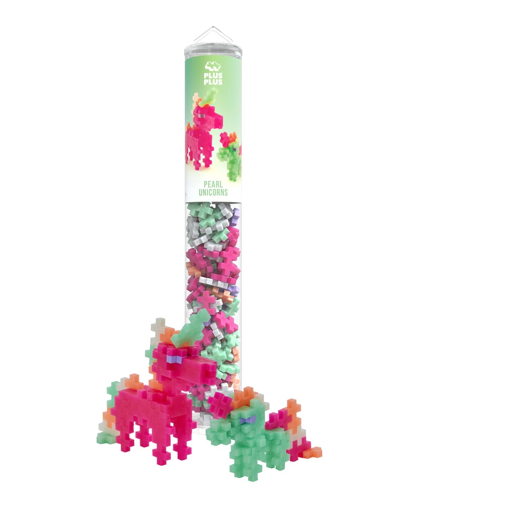 Plus-Plus | Tube Pearl Unicorns 100 stuks