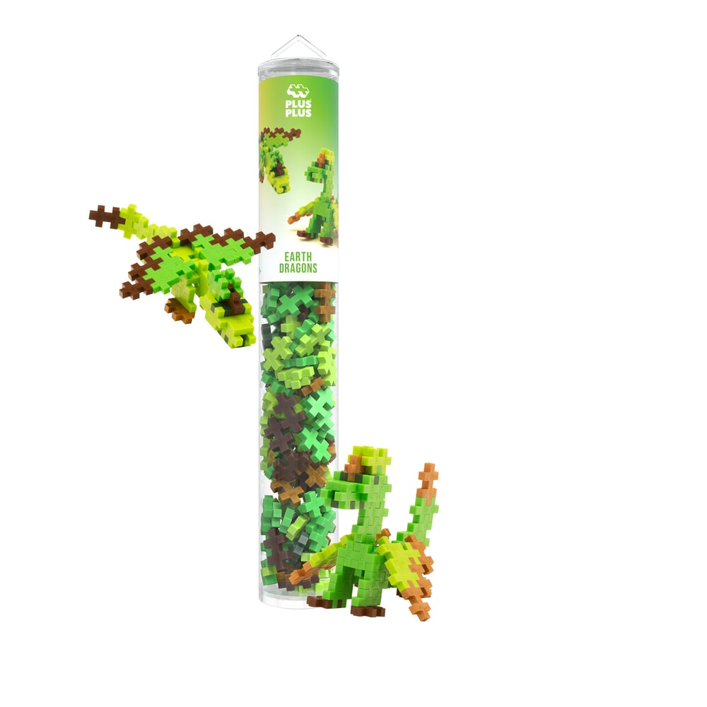 Plus-Plus | Tube Earth Dragons 100 stuks
