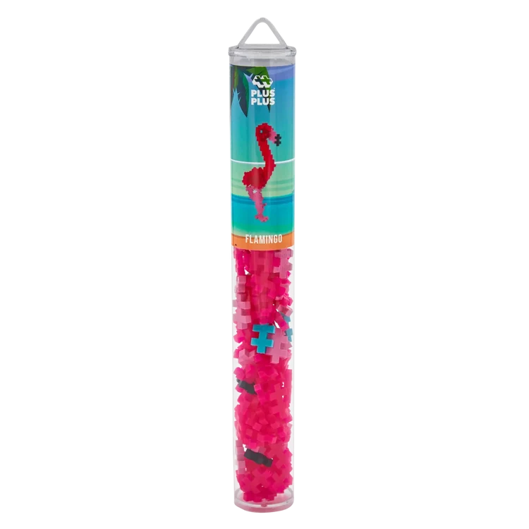 Plus-Plus | Tube Flamingo 100 stuks - Afbeelding 4