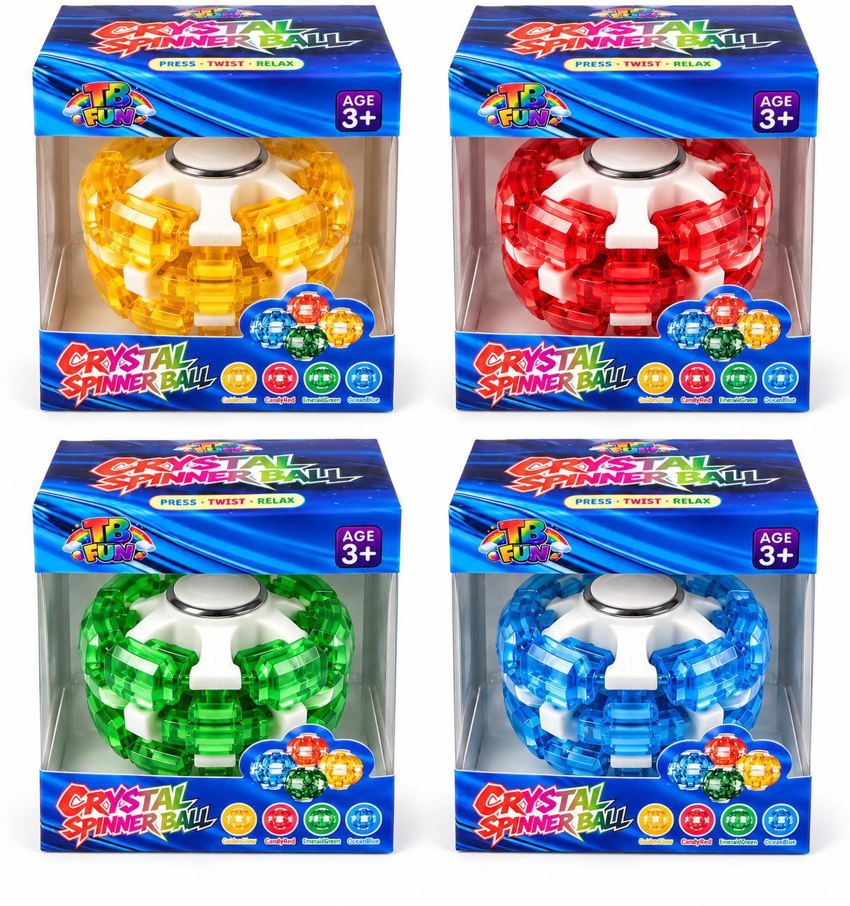 TB Fun | Crystal Spinner Ball Fidget