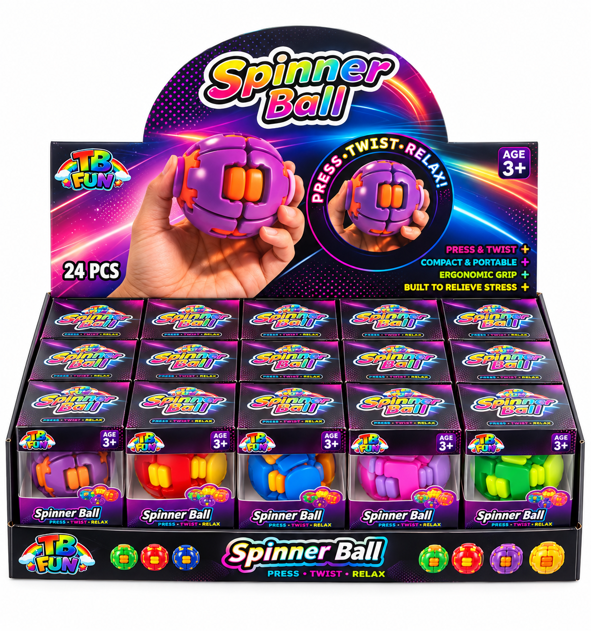 TB Fun | Mini Spinner Ball Fidget