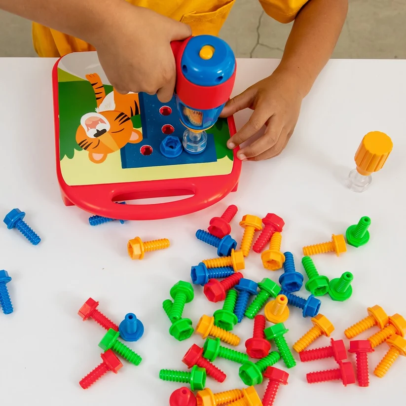 Learning Resources | Design & Drill ABCs & 123s - Educatief Bouwspeelgoed - Afbeelding 2