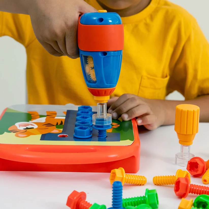 Learning Resources | Design & Drill ABCs & 123s - Educatief Bouwspeelgoed - Afbeelding 3