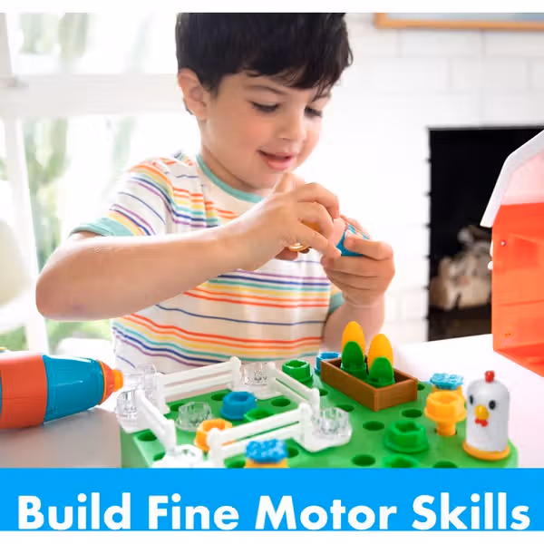 Learning Resources Design & Drill Bolt Buddies Barn - Educatief Bouwspeelgoed - Afbeelding 3